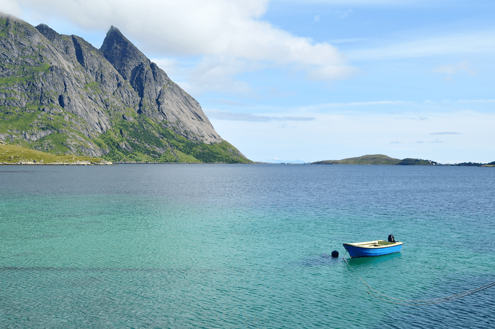 A boat in tropical-looking waters