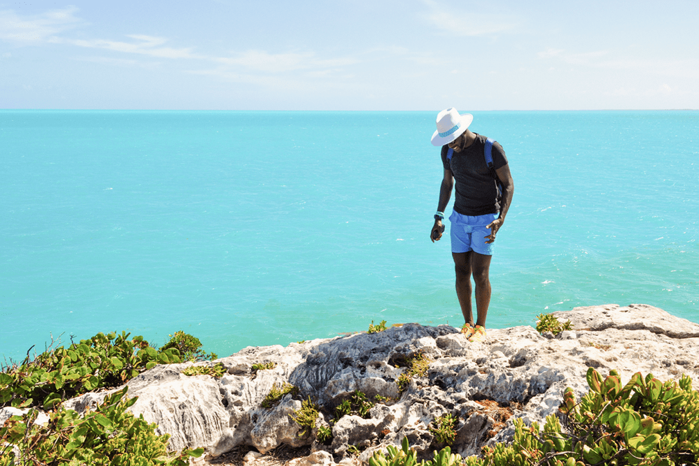 The turquoise waters of Turks and Caicos