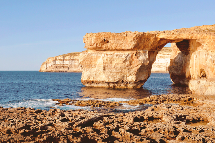 The Azure Window was a natural arch on Gozo, Malta