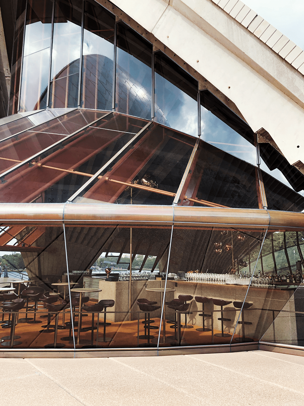 Vintage interior of the Sydney Opera House