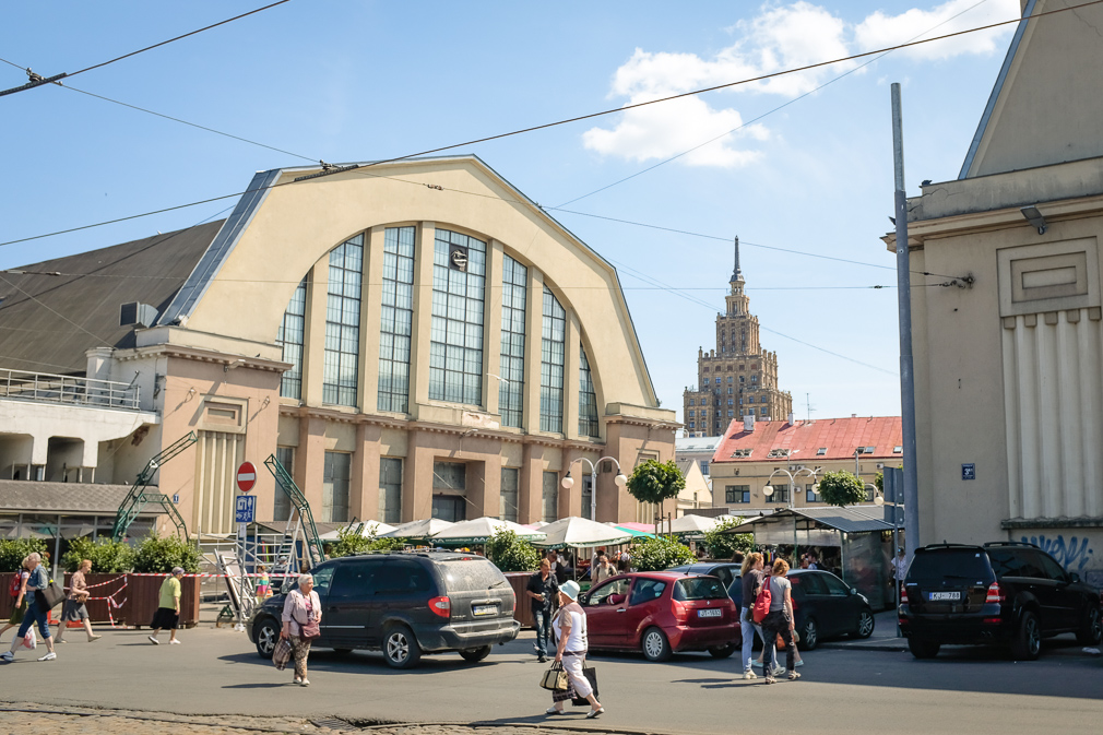 Former zeppelin hangars have been transformed into Riga's Central Market