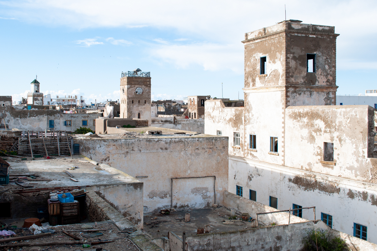 The rustic skyline of Essaouïra by the sea