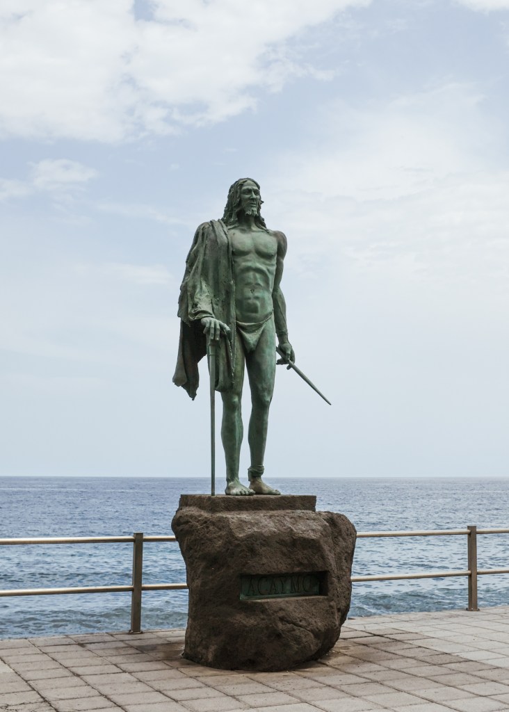 Statue of Acaymo, an indigenous king of Tenerife