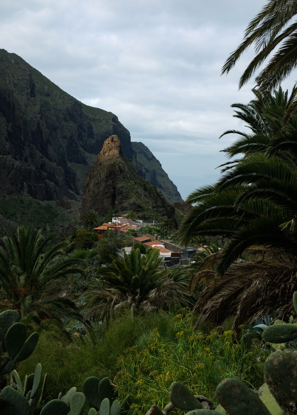 A small village hidden in the mountains
